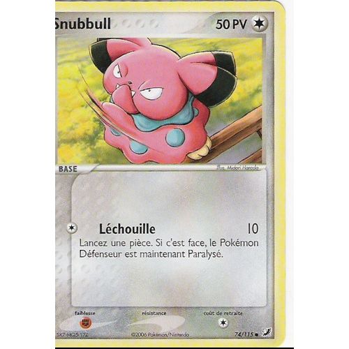 Snubbull - Pokemon - Vf - 50 Pv - 74/115 (2006)
