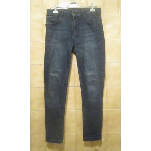 Jean Bleu Foncé, Coupe Slim, Zara Basic, T. 40