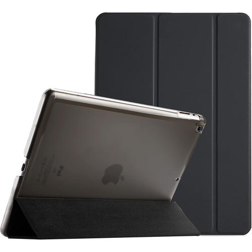 Coque Pour Ipad 2, Ipad 3, Ipad 4, 9,7 Pouces, A1395 A1396 A1397 A1416 A1430 A1403 A1458 A1459 A1460, Étui Case Housse De Protection Léger, Veille/Réveil Automatique-Noir.[F6011]