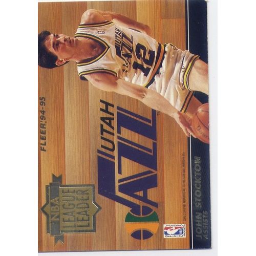 Fleer 94/95 Nba League Leader John Stockton / Nate Mc Millan