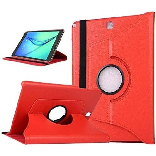 Housse Compatible Avec Samsung Tab A 9.7-360°Rotation Housse En Cuir Pour Samsung Galaxy Tab A 9.7 Pouces Sm-T550 / T555 Coque Housse De Protection Etui Smart Cover Case Avec Rabat/Stand.[F6516]