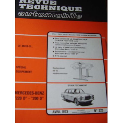 Revue Technique Automobile Mercedes 220d 200d  N° 323 : Rta Mercedes Benz 220d 200d