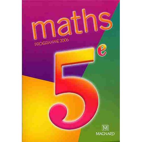 Maths Programme 2006 5° Édition Spéciale Enseignant