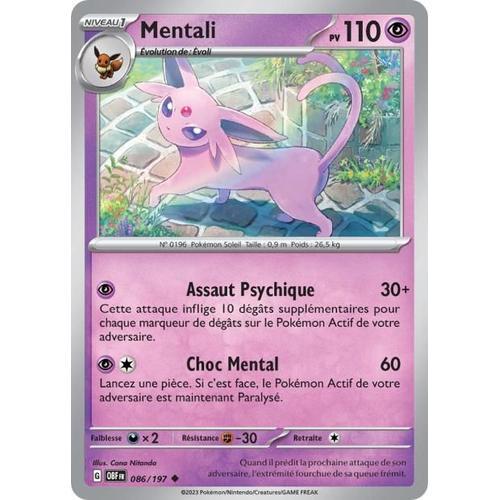 Carte Pokémon - Mentali - 086/197 - Ev3 Flammes Obsidiennes