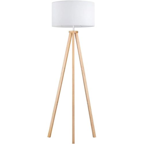 Led Lampadaire Dimmable Stepless Trépied En Bois À De Style Scandinave, Moderne Pour Salon, Chambre À Coucher, Bureau, Hôtel Et Bureau, Ampoule 8w Non-Scintillante Incluse[Q1586]