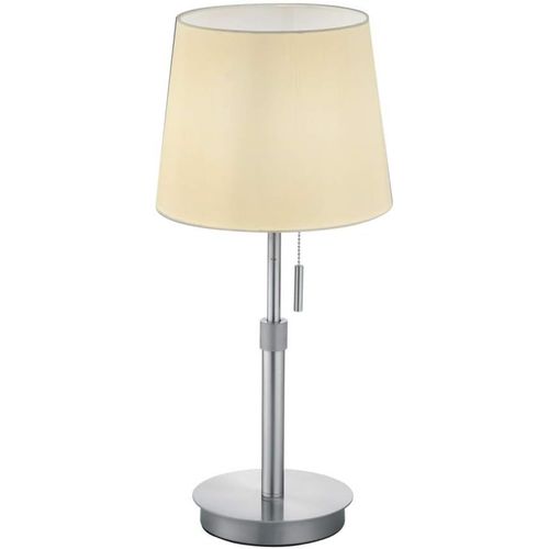 Trio-Leuchten 509100107 Lampe De Table, Métal, Nickel Mat/Blanc[Q1992]