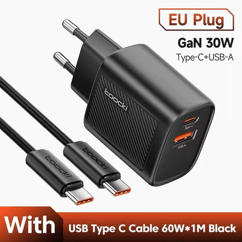 Toocki-Chargeur USB GaN Type C, Charge Rapide