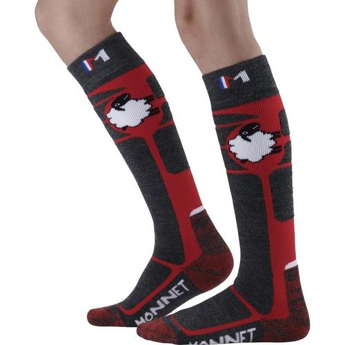 Chaussettes De Ski Monnet Wooly Kids En Laine Mérinos