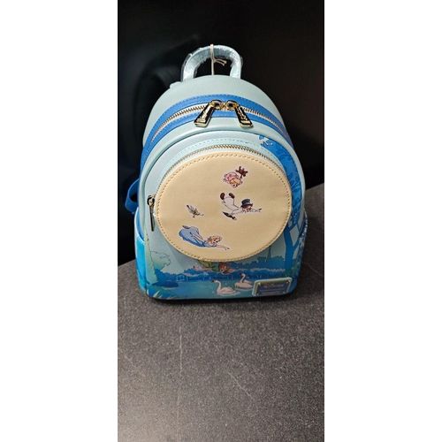 Sac à dos loungefly disney peter pan, sac effet paillette Neuf