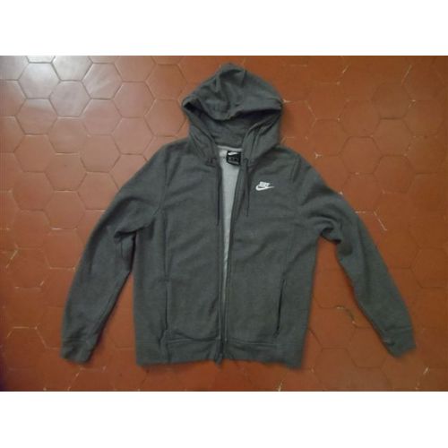Veste À Capuche Jersey Gris Chiné Nike