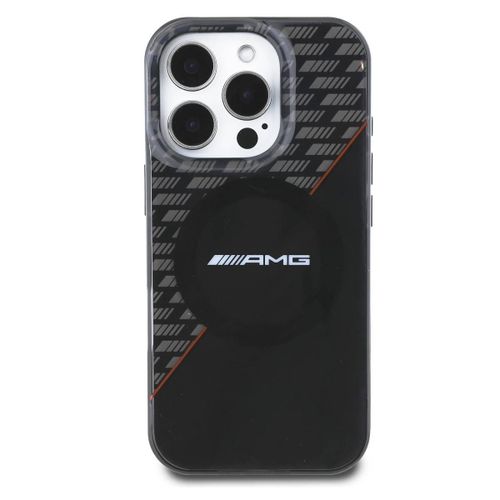 Coque De Protection Pour Iphone 16 Pro Max Magsafe Rhombs Mercedes Amg Noir / Rouge