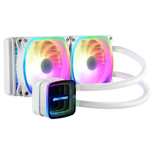 Enermax Aquafusion Adv 240mm Argb Wh Elc-aqfa240-sqa-w