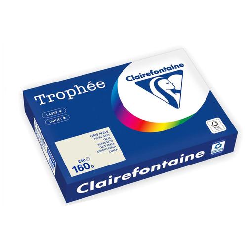 Clairefontaine Ramette Papier Fsc A4 160g 250 Feuilles Gris Perle