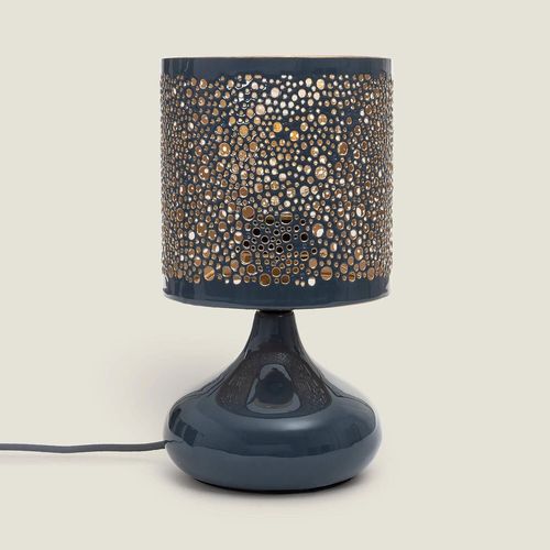 Lampe À Poser Métal Harish Bleu