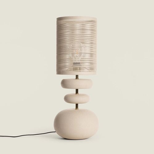 Lampe À Poser Métal Dhruv Beige