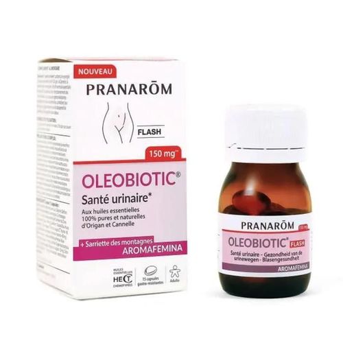 Capsules Oleobiotic Santé Urinaire Aromafemina Pranarôm - 15 Capsules Complements Alimentaires - Urinaire 