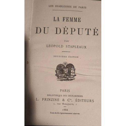 La Femme Du Député Livre Leopold Stapleaux