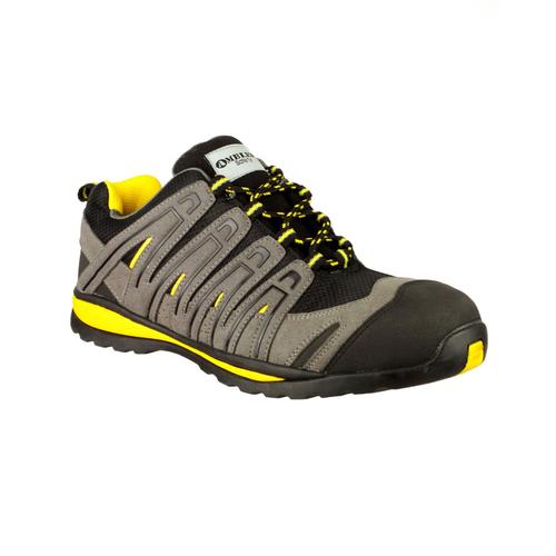 Amblers Safety Fs42c - Chaussures De Sécurité - Homme - 37 Fr - Noir / Gris / Jaune