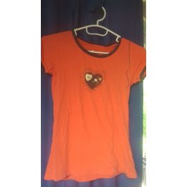 T-Shirt Cache-Cache Coton 10 Ans Orange