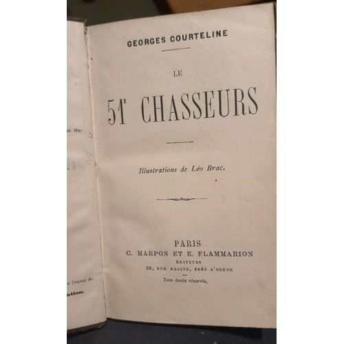 Le 51ème Chasseurs Livre Georges Courteline