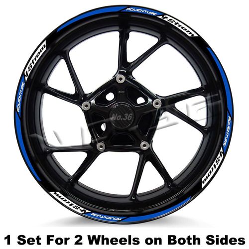 Autocollant De Roue De Moto Pour V-Strom,Décalcomanies De Moyeu De Jante De Motocross,Accessoires De Moulage- C Front 19 Rear 17