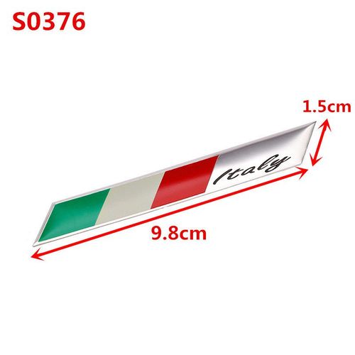 Autocollant De Moto En Aluminium 3d,Autocollant De Moto,Insigne D'emblème Adhésif,Sensation Italienne,Roméo,Fiat- S0376-D2099