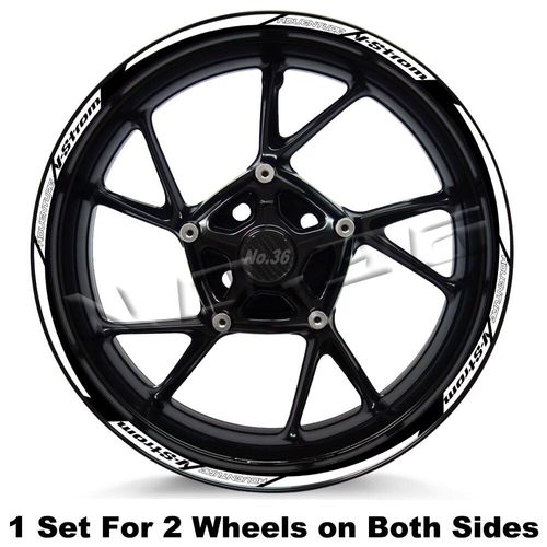 Autocollant De Roue De Moto Pour V-Strom,Décalcomanies De Moyeu De Jante De Motocross,Accessoires De Moulage- E Front 19 Rear 17