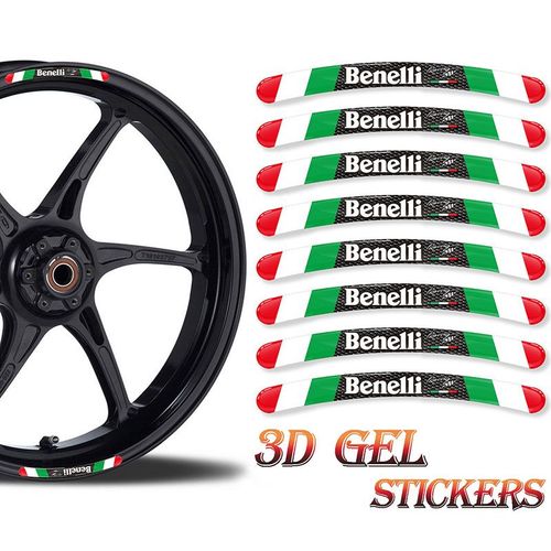 Autocollant De Moyeu De Roue De Moto En Gel 3d,Bande À Rayures De Jante De Coulée,Autocollant Pour Honda,Repsol- Style 11-F4