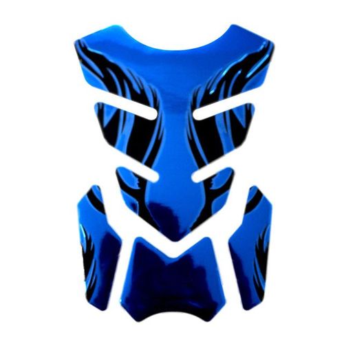 Autocollant 3d Pour Honda Yamaha Tanksub,Arête De Poisson,Sous-Autocollants Précieux,Couvercle De Protection D'huile - Blue-C16584