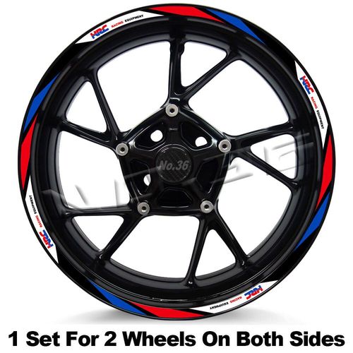 Autocollant De Jante De Roue De Moto,Bande De Décalcomanie À Rayures,Accessoires Pour Honda Hrc Cbr 1100 Cbr1000rr - 17 Inch 004