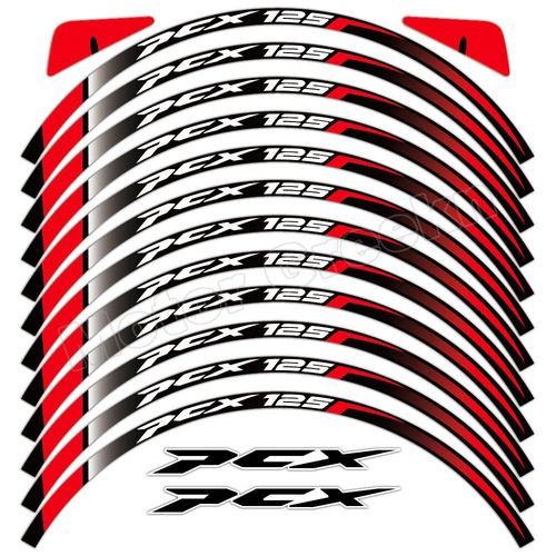 Autocollant De Roue De Moto Pour Honda,Autocollants De Jante De Coulée,Bande À Rayures De Scooter,Accessoires - Pcx 125-B63