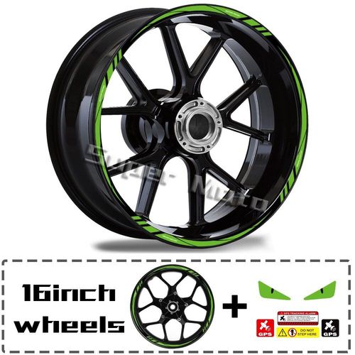 Autocollant De Jante De Moto Casting,Bande De Décalcomanie Pour Kawasaki,Suzuki,Honda,Yamaha,Bande De Moyeu De Roue- 16 Inches 03