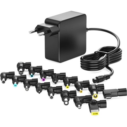 Chargeur Universel PC Portable Ordinateur Multi Embout Rond USB C PD Rapide 90W 65W 60W 45W 5V 15V 16V 18,5V 19V 20V Adaptateur pour HP Acer Dell ASUS Lenovo Samsung Sony Toshiba Chromebook