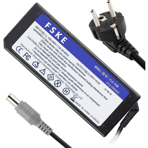 90W 20V 4.5A Alimentation Chargeur Ordinateur Portable pour Lenovo ThinkPad X230 T420 X220 Yoga 2 13 AC Adaptateur,T410 X201 Notebook Adapter Power Supply,7.9 * 5.5mm