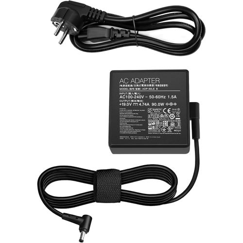 Chargeur Alimentation 90W pour ASUS ROG Strix/ROG Swift/TUF Gaming LED Monitor/ASUS Vivo AiO/VivoPC/VivoMini/ASUS Mini PC/ASUS Zen Aio/ASUS Chromebox 3 / ASUS Q550L U56E X53E X551M X555L