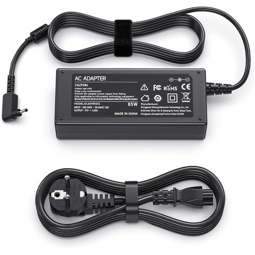 65W Chargeur Ordinateur Portable pour Acer Swift 3 SF314-42 SF314-55 SF314-51 SF314-52 SF315-52 SF114-31 SF114-32 SF113-31 Spin 1 3 5 Chromebook Adaptateur Secteur