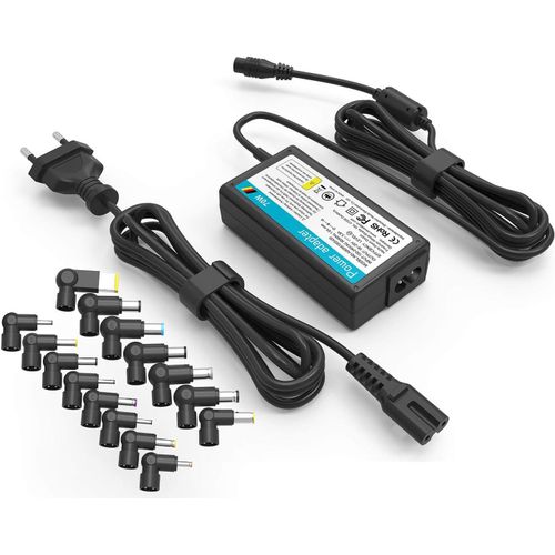 65W Universel Chargeur PC Portable pour Acer Aspire ASUS Vivobook Zenbook HP Stream Chromebook Lenovo Ideapad Dell Inspiron XPS Toshiba Sony Samsung JBL avec 15 Fiches Adaptateur Ordinateur Universel
