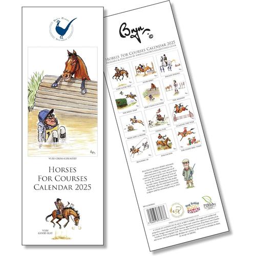 Bryn Parry Calendrier Mural 2025 Motif Cheval Et Poney Pour Les Amateurs D'équitation[L753]