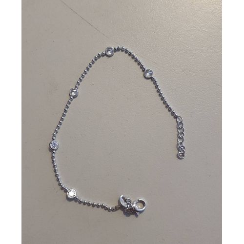 Bracelet Argent Et Zirconium S.R.D