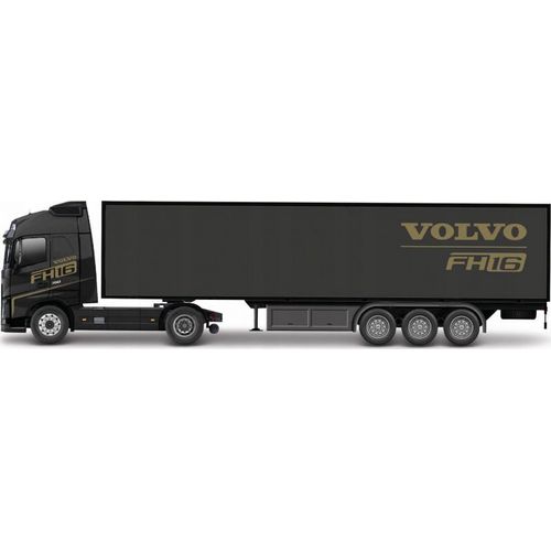 Véhicules Miniatures Die Cast 1/43 Street Fire - Camion Avec Remorque Volvo Fh16 - Noir