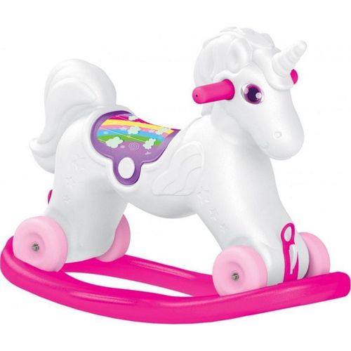 2in1 - Cheval À Bascule Licorne