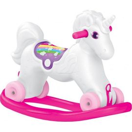 2in1 - Cheval À Bascule Licorne