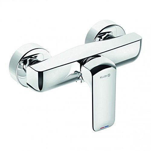 Kludi 417100575 Mitigeur/Mitigeur de douche DN 15 - Cartouche céramique avec limiteur, protection contre le reflux, levier fermé - Débit Classe B