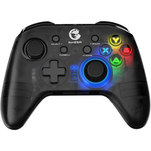 Manette Sans Fil Bluetooth T4 Pro Pour Switch,Manette Switch Pro Avec Rétroéclairage Led,Joystick Turbo Gamepad Avec Moteur Double,Manette De Jeu Programmable Pour Iphone/Android/Pc