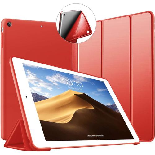 Coque Ipad Mini, Coque Ipad Mini 2, Coque Ipad Mini 3, Mini Étui Case Housse De Léger Protection [Veille/Réveil Automatique] Tpu Souple Bumper Cover Pour Apple Ipad Mini 1 2 3 (Rou[Lle242854]