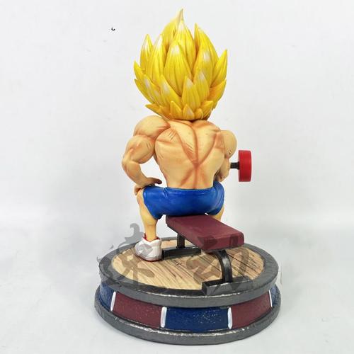 Figurine Goku Gohan Vegeta Muscle Fitness Anime Super Saisuperb Dbz Figurine D'action Pvc Statue Kawaii Modèle Jouet Cadeau