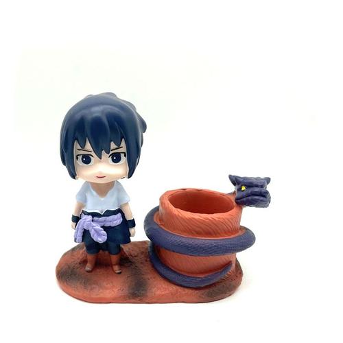 Anime Naraashippuden-Porte-Stylo De Bureau Pour Enfants Figurines En Pvc Version Q Hinmisasuke Itachi Kakashi Gaara Jouets Poupées Cadeaux
