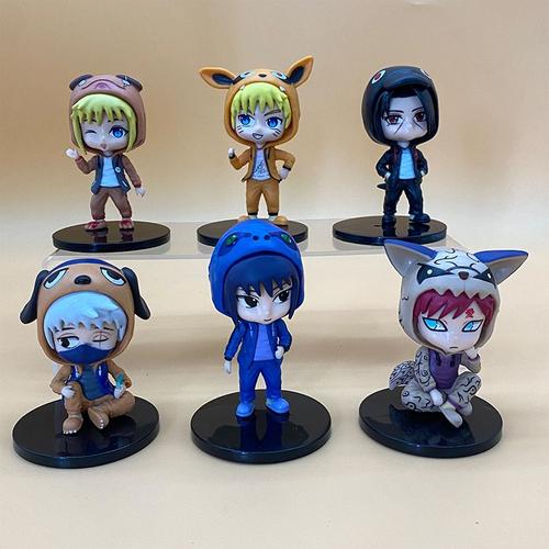 Figurines En Pvc Naraatidal Clothing Pour Enfants Shippuden Hinmisasuke Itachi Kakashi Gaara Anime Keychaintoys Poupées Cadeaux 6 Styles