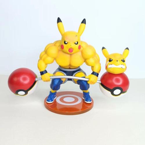 Boule D'haltérophilie Pokemon Kit De Sculpture À Double Tête Figurine D'action Créative Modèle De Jouet Pour Enfants