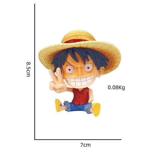 Accessoires De Voiture Anime One Piece Figurine D'action Zoro Luffy Pvc  C.nami Chopper Zanbrook Usopp Ornements De Voiture Jouets Beurre